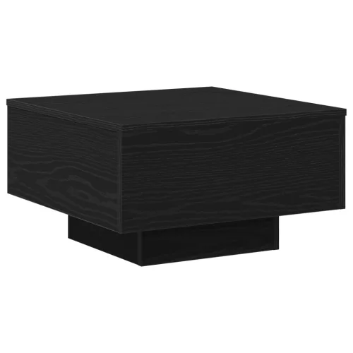  Fekete tölgy Kávózóasztal 55x55x31 cm Mérnöki fa