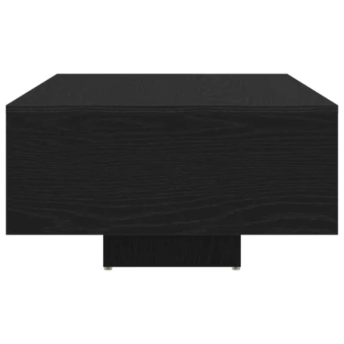  Dohányzóasztal LED világítással Fekete tölgy 85x55x31 cm