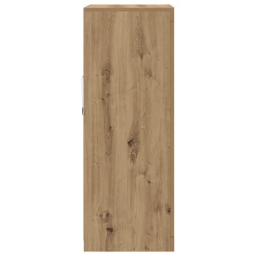  LED világítással ellátott oldalszekrény, Kézműves tölgy 60,5x37x100 cm