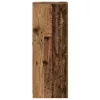  LED világítással rendelkező oldalajtó régi fa 41x37x100 cm