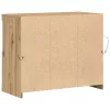  büfé LED világítással Kézműves tölgy 81x37x67 cm