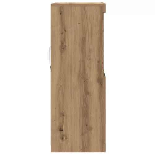  LED világítással rendelkező oldalszekrény, Kézműves tölgy, 60x37x100 cm