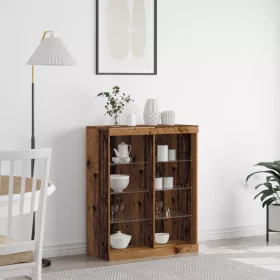  Old Wood Tálalószekrény LED világítással 41x37x100 cm