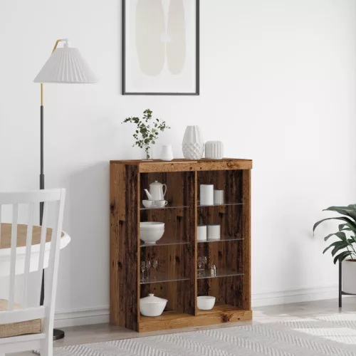  Old Wood Tálalószekrény LED világítással 41x37x100 cm