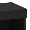  Falipolc LED világítással Fekete Tölgy 40x30x30 cm