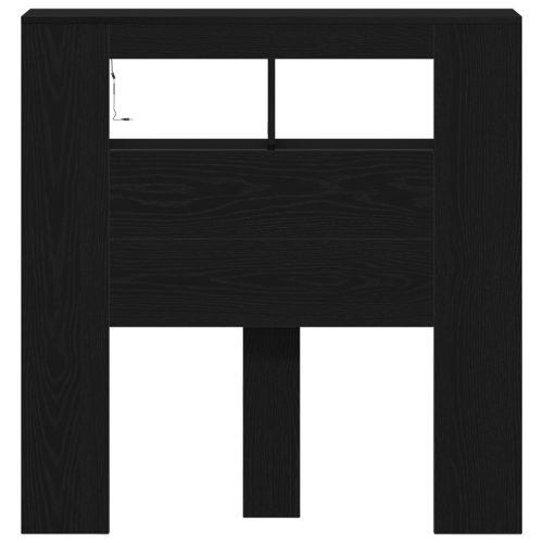  Tároló Fejhajtó LED Világítással Fekete Tölgy 100x18,5x103,5 cm