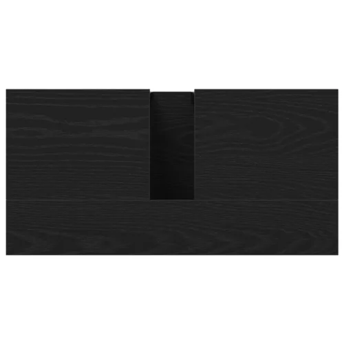  Fürdőszobai Mosdószekrény Fekete Tölgy 60x30x60 cm Műszaki Fa