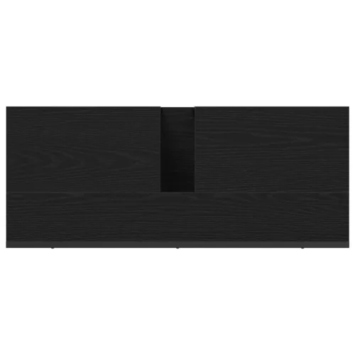  Fürdőszobai mosdószekrény Fekete tölgy 80x33x60 cm Mérnöki fa