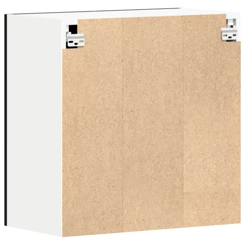  Fekete Tölgy Fali Szekrény 60 x 31 x 60 cm Műanyagból