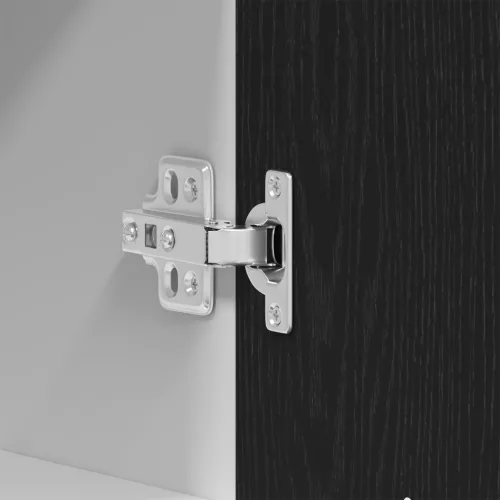  Fekete Tölgy Fali Szekrény 60 x 31 x 60 cm Műanyagból