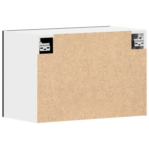  Fekete Tölgy Függő Szekrény - 60x31x60 cm, Mérnöki Fából Készült