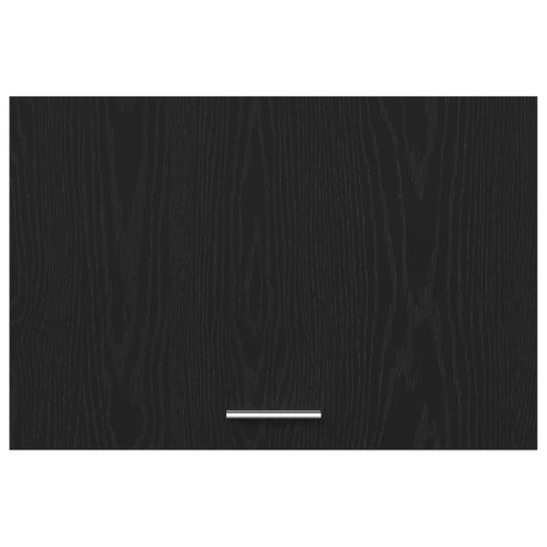  Fekete Tölgy Függő Szekrény - 60x31x60 cm, Mérnöki Fából Készült