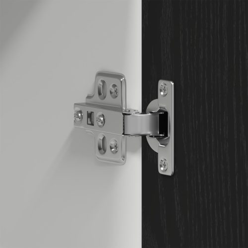  Fekete Tölgy Függő Szekrény - 60x31x60 cm, Mérnöki Fából Készült