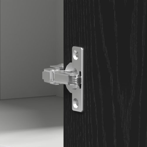  Függőleges Sarokszekrény - Fekete Tölgy - 57 x 57 x 60 cm - Mérnöki fából készült