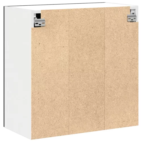  Fekete tölgy függő üveg szekrény - 60x31x60 cm, mérnöki fából