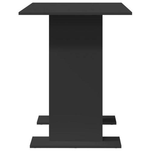  Étkezőasztal Fekete 100x60x75 cm Műanyag Fa