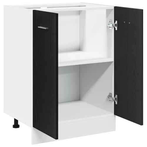  Alsószekrény Fekete Tölgy 60x46x81,5 cm Forgácslap