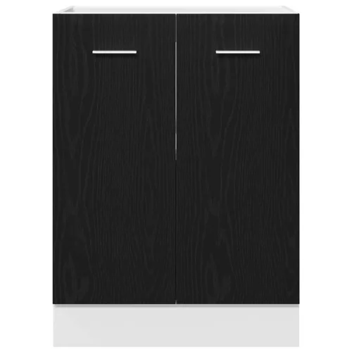  Alsószekrény Fekete Tölgy 60x46x81,5 cm Forgácslap
