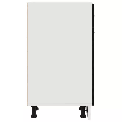  Fekete Tölgy Fiókos Alsó Szekrény - 30x46x81.5 cm, műanyagból készült