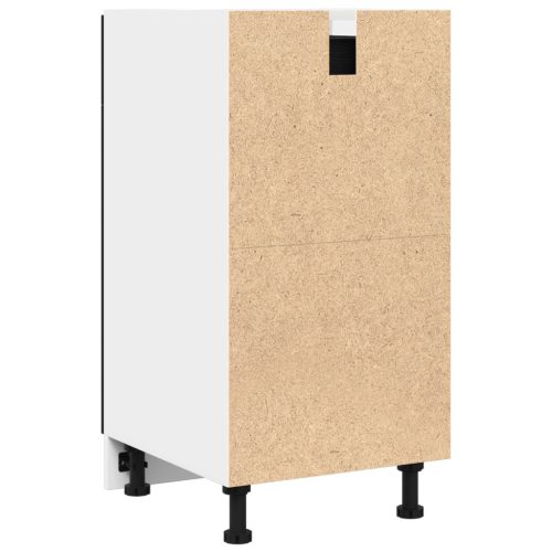  Fiókos Szekrény - Fekete Tölgy, 40 x 46 x 81.5 cm, Műanyagból Készült