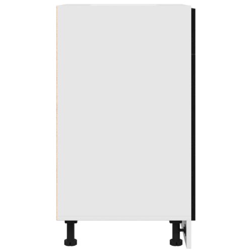  Fiókos Szekrény - Fekete Tölgy, 40 x 46 x 81.5 cm, Műanyagból Készült