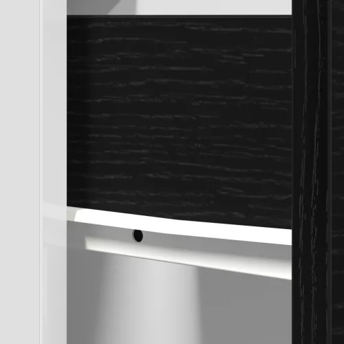  Fekete tölgy fiókos szekrény - 50x46x81.5 cm, MDF-ből készült.