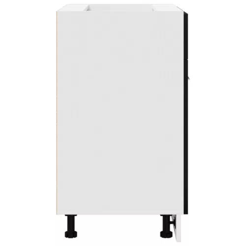  Fekete Tölgy Fiókos Szekrény - 60x46x81.5 cm Mérnöki Fából