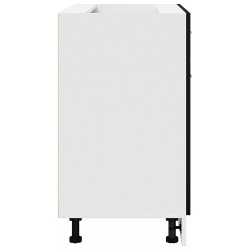  Fekete tölgyes szekrény fiókkal, 80 x 46 x 81,5 cm, Műanyagból készült