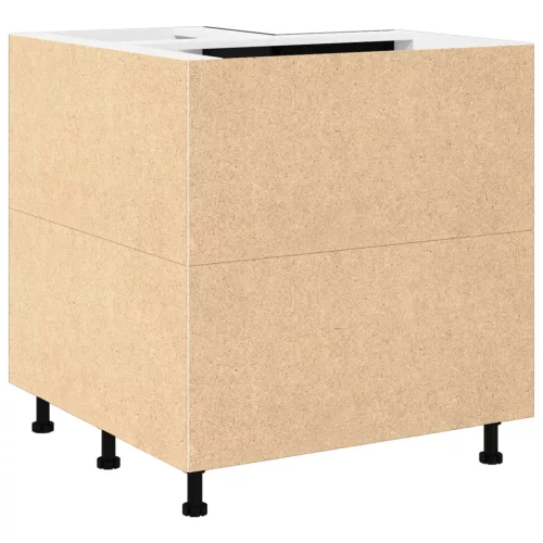  Fekete Tölgy Sarok Alsó Szekrény - 75.5 x 75.5 x 81.5 cm, MDF-ből készült