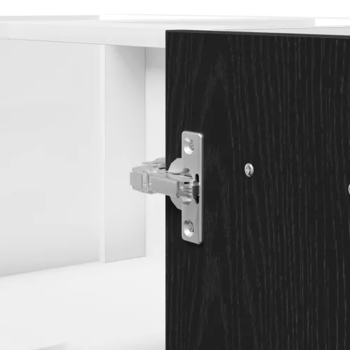  Fekete Tölgy Sarok Alsó Szekrény - 75.5 x 75.5 x 81.5 cm, MDF-ből készült