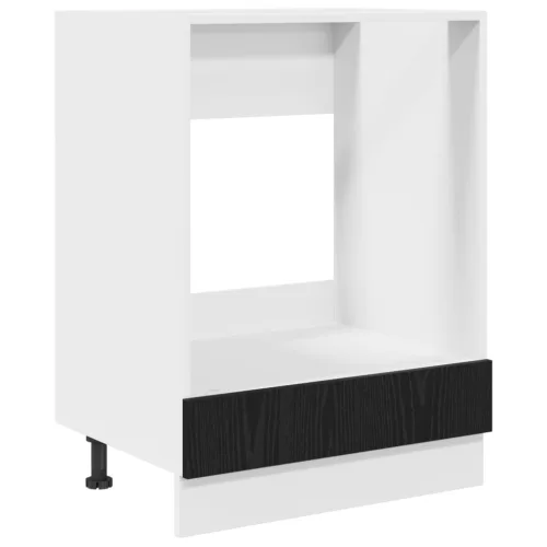  Szekrény sütőhöz Musta tammi 60 x 46 x 81.5 cm Faanyag