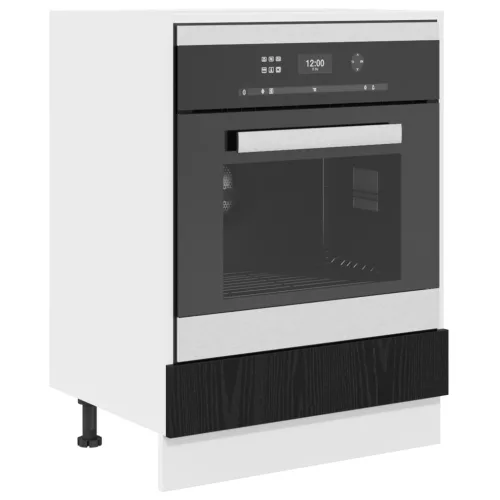  Szekrény sütőhöz Musta tammi 60 x 46 x 81.5 cm Faanyag