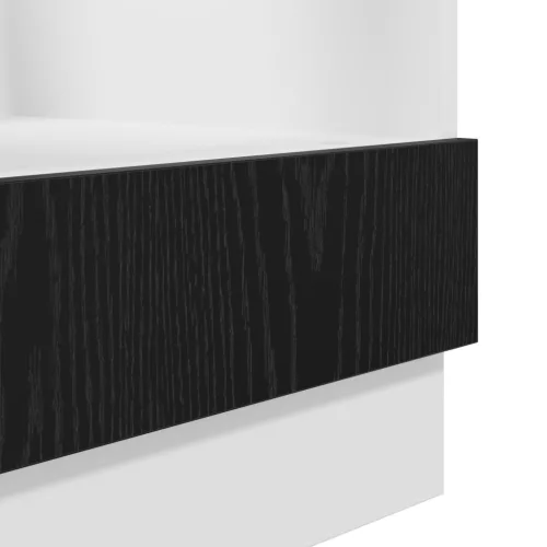  Szekrény sütőhöz Musta tammi 60 x 46 x 81.5 cm Faanyag