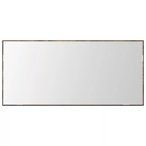  Fürdőszobai Tükrös Szekrény LED Fénnyel, Füstölt Tölgy, 80x37 cm