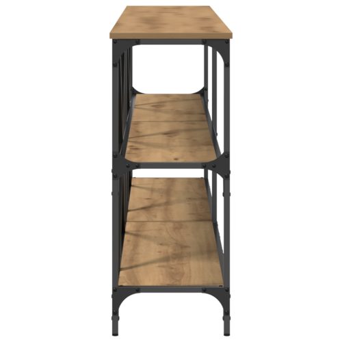  Konzolasztal Artisan Tölgy 200x30x75 cm Műanyag Fa és Acél