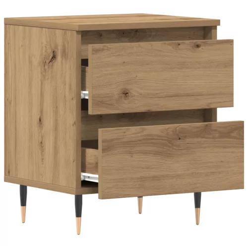  Éjjeli szekrény Kézműves tölgy 40x35x50 cm Műanyag fa