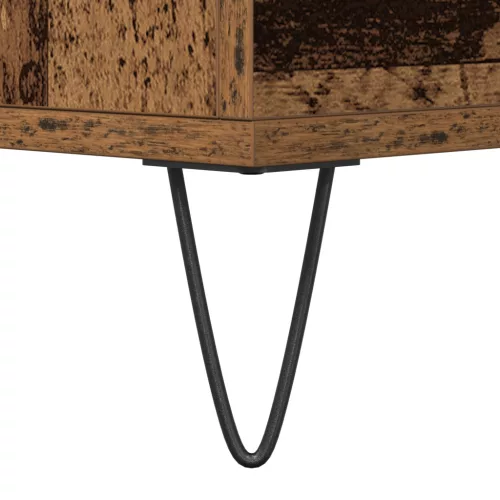  Fiókos Szekrény Régi Fa 60x35x70 cm Műanyag