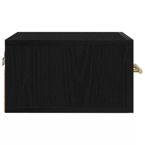  Éjjeliszekrények 2 db Fali Fekete Tölgy 35x35x20 cm