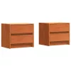  Éjjeliszekrények 2 pcs Faggyú barna 40 x 30.5 x 35.5 cm Fenyőfa