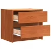  Éjjeliszekrények 2 pcs Faggyú barna 40 x 30.5 x 35.5 cm Fenyőfa