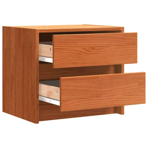  Éjjeliszekrények 2 pcs Faggyú barna 40 x 30.5 x 35.5 cm Fenyőfa