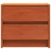  Éjjeliszekrények 2 pcs Faggyú barna 40 x 30.5 x 35.5 cm Fenyőfa