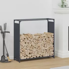    antracitszürke hidegen hengerelt acél tűzifatároló 90x28x90 cm
