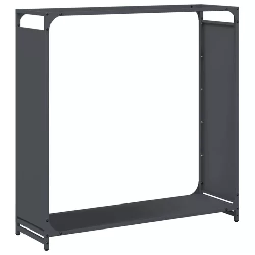  antracitszürke hidegen hengerelt acél tűzifatároló 90x28x90 cm