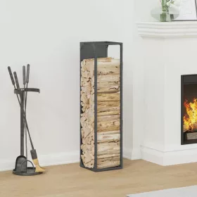    antracitszürke hidegen hengerelt acél tűzifatároló 25x25x100 cm