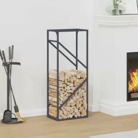    antracitszürke hidegen hengerelt acél tűzifatároló 40x25x100 cm