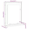 Fürdőszobai Tükör Polccal Sonoma Tölgy 50x12x60 cm Szerelt Fa