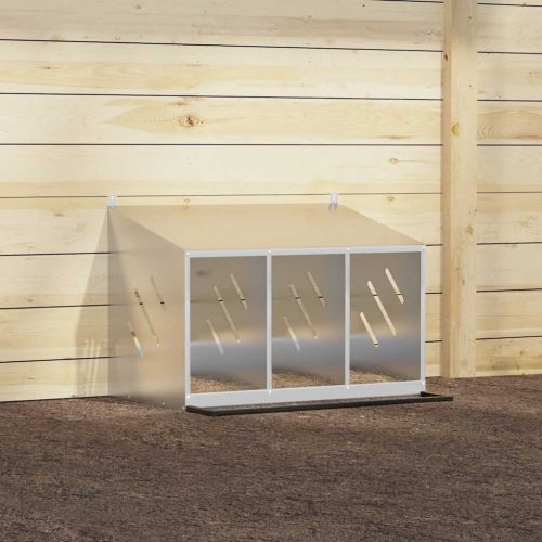  horganyzott ezüst fém csirke fészekrakó doboz 3 rekesszel