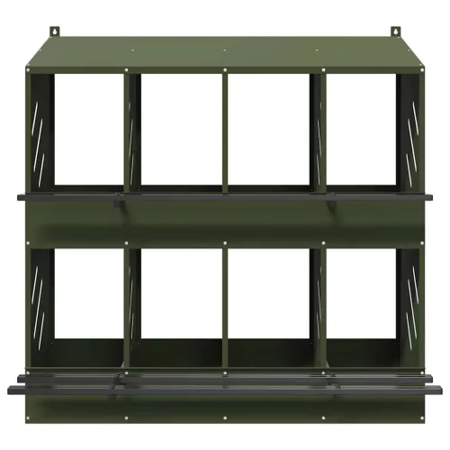  olívazöld fémből fém csirke fészekrakó doboz 8 rekesszel