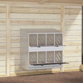    horganyzott ezüst fém csirke fészekrakó doboz 8 rekesszel